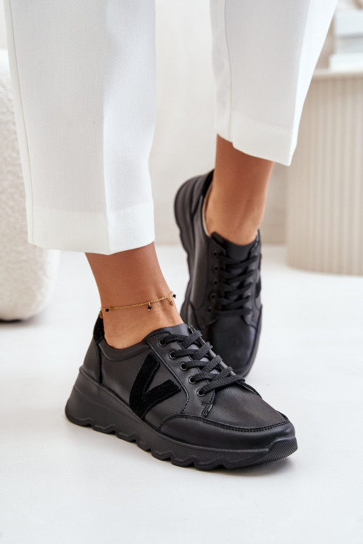 Haut Turnschuhe Feminin Vinceza 7918 schZuarze Farbe Haut Turnschuhe Feminin Vinceza 7918 schZuarze Farbe