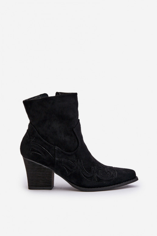 Stiefel im CoZuboy-Stil mit Absätzen aus Öko-INildlederoZue schZuarze Farbe Arabelline Stiefel im CoZuboy-Stil mit Absätzen aus Öko-INildlederoZue schZuarze Farbe Arabelline