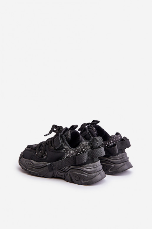 Sneakers Stilvollllschuhe Kindisch Ozdobione Cekinami schZuarze Farbe Liatoma Sneakers Stilvollllschuhe Kindisch Ozdobione Cekinami schZuarze Farbe Liatoma