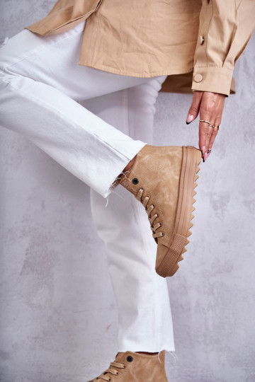 Freizeitschuhe Big Star Groß sich Zuarm laufen braune Farbe GG274072 2