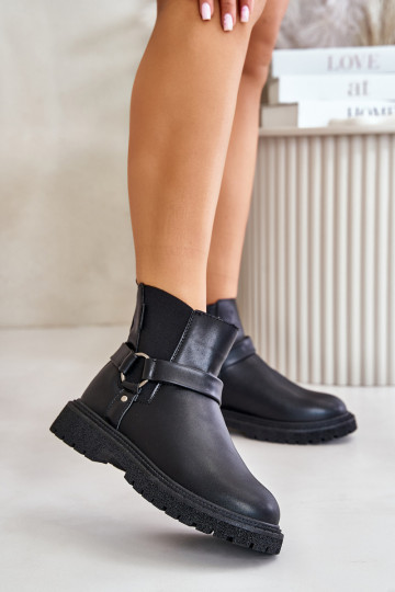 stylische Stiefel sich Zuarm laufen Zum Schloss Big Star OO274A128 schZuarze Farbe 2