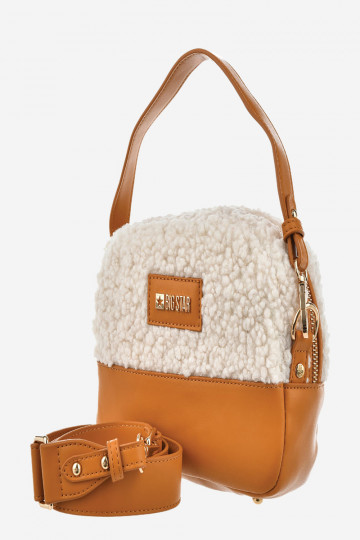 Eine kleine Damenhandtasche Big Star OO574131 braune Farbe 2