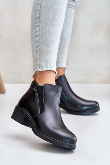 Stiefel Mit niedrigem Oberteil sich Zuarm laufen mit Fell innen Vinceza 85150 schZuarze Farbe
