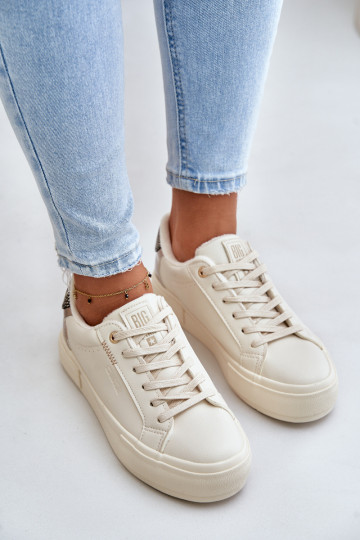 sich Zuarm laufen Freizeitschuhe mit einer Plattform Big Star OO274A454 Beige