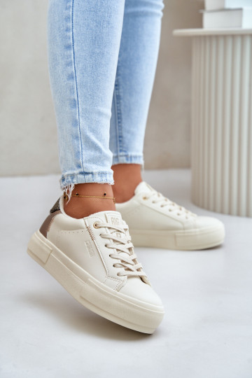 sich Zuarm laufen Freizeitschuhe mit einer Plattform Big Star OO274A454 Beige 2