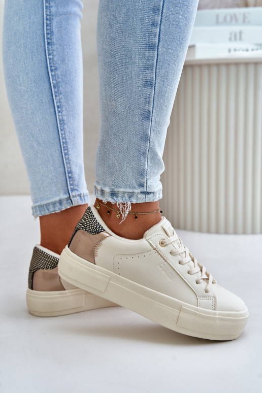 sich Zuarm laufen Freizeitschuhe mit einer Plattform Big Star OO274A454 Beige