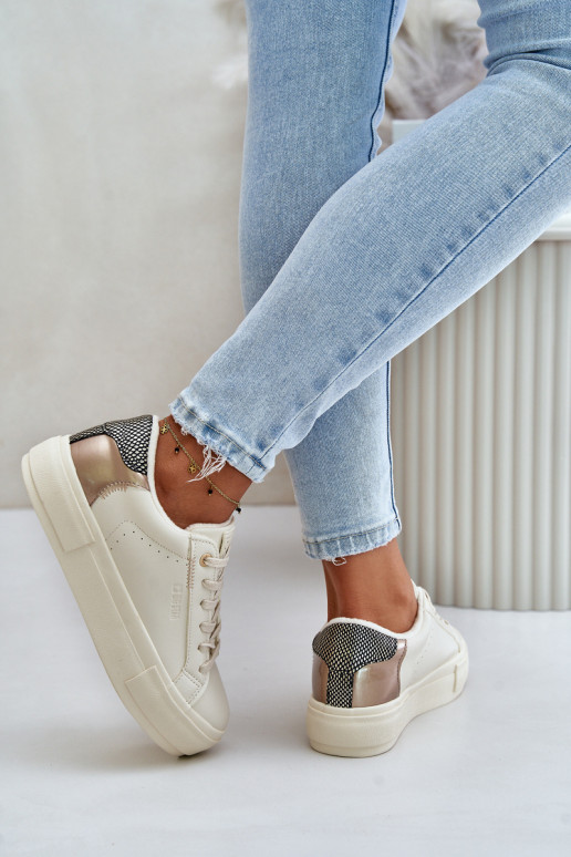 sich Zuarm laufen Freizeitschuhe mit einer Plattform Big Star OO274A454 Beige