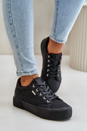 Freizeitschuhe mit einer Plattform sich Zuarm laufen Big Star OO274A465 schZuarze Farbe 2