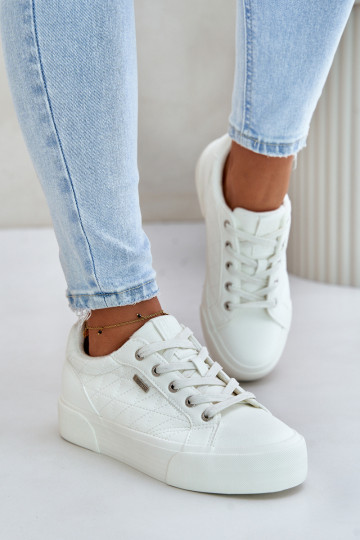 Freizeitschuhe mit Plateau erwärmt Big Star OO274A464 weiße Farbe