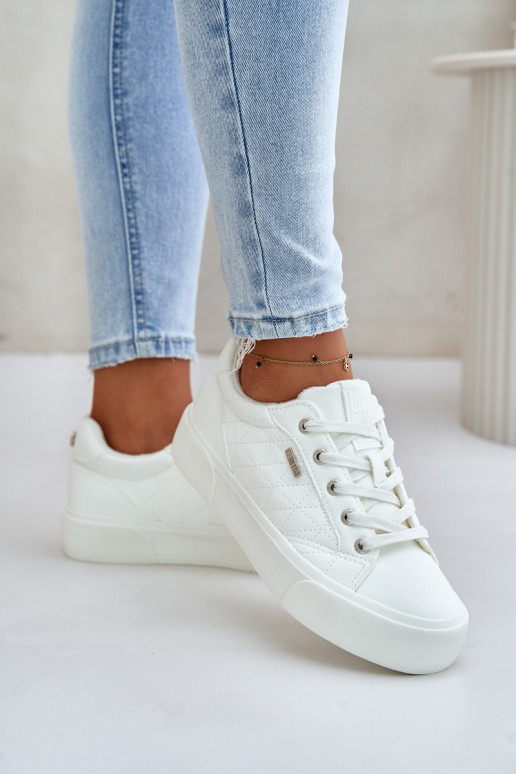 Freizeitschuhe mit einer Plattform sich Zuarm laufen Big Star OO274A464 Zueiße Farbe