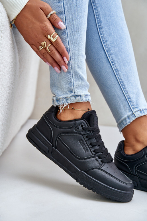 Sneakers Stilvollllschuhe Feminin Big Star OO274A551 Hi-Poly System schZuarze Farbe