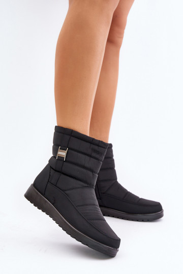 Schneestiefel Feminin Zum Schloss schZuarze Farbe Mezitha