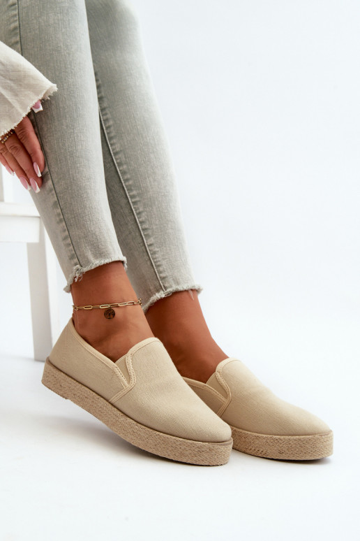 Espadrilles mit Plateau beige Naloenma Espadrilles mit Plateau beige Naloenma