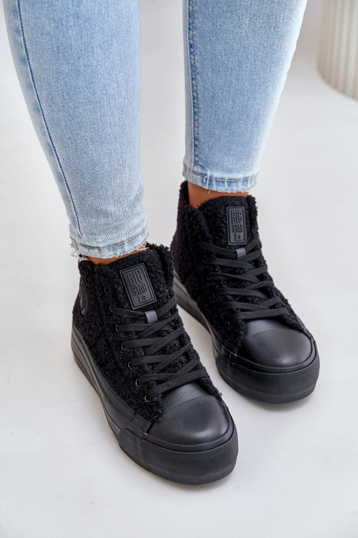 sich Zuarm laufen Freizeitschuhe mit Pelzmantel Typu Baranek Big Star OO274A443 schZuarze Farbe sich Zuarm laufen Freizeitschuhe mit Pelzmantel Typu Baranek Big Star OO274A443 schZuarze Farbe