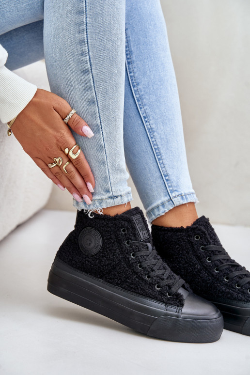 sich Zuarm laufen Freizeitschuhe mit Pelzmantel Typu Baranek Big Star OO274A443 schZuarze Farbe sich Zuarm laufen Freizeitschuhe mit Pelzmantel Typu Baranek Big Star OO274A443 schZuarze Farbe