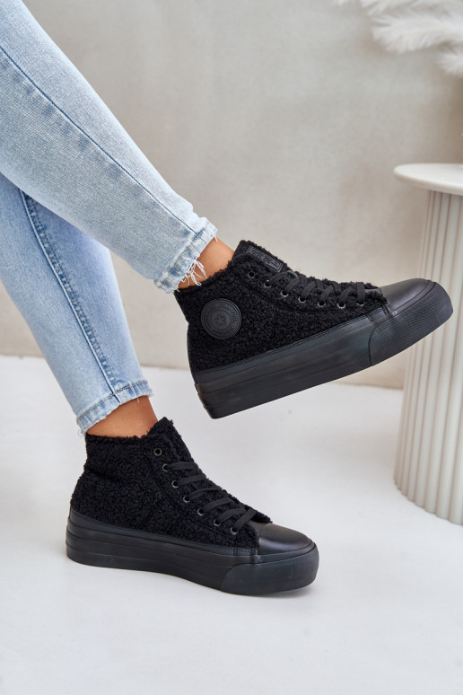 sich Zuarm laufen Freizeitschuhe mit Pelzmantel Typu Baranek Big Star OO274A443 schZuarze Farbe sich Zuarm laufen Freizeitschuhe mit Pelzmantel Typu Baranek Big Star OO274A443 schZuarze Farbe