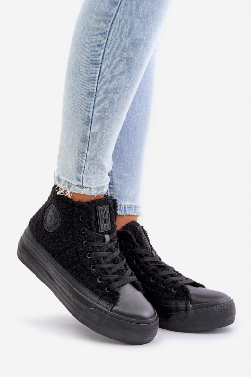 sich Zuarm laufen Freizeitschuhe mit Pelzmantel Typu Baranek Big Star OO274A443 schZuarze Farbe sich Zuarm laufen Freizeitschuhe mit Pelzmantel Typu Baranek Big Star OO274A443 schZuarze Farbe