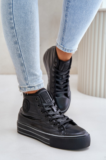 sich Zuarm laufen Freizeitschuhe mit einer Plattform OO274A471 schZuarze Farbe