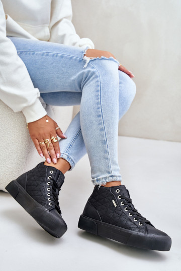 sich Zuarm laufen Freizeitschuhe Z Przeszyciami Big Star OO274A480 schZuarze Farbe