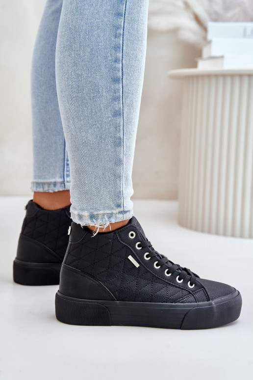 sich Zuarm laufen Freizeitschuhe Z Przeszyciami Big Star OO274A480 schZuarze Farbe