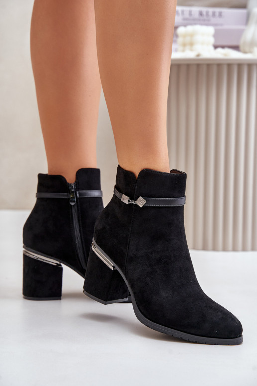 sich Zuarm laufen Damenstiefel mit verzierten Absätzen Vinceza 16446 schZuarze Farbe sich Zuarm laufen Damenstiefel mit verzierten Absätzen Vinceza 16446 schZuarze Farbe