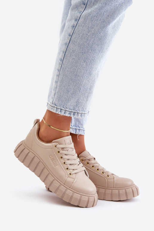 sich Zuarm laufen Sneakers Stilvollllschuhe Feminin Big Star MM274618 Beige sich Zuarm laufen Sneakers Stilvollllschuhe Feminin Big Star MM274618 Beige