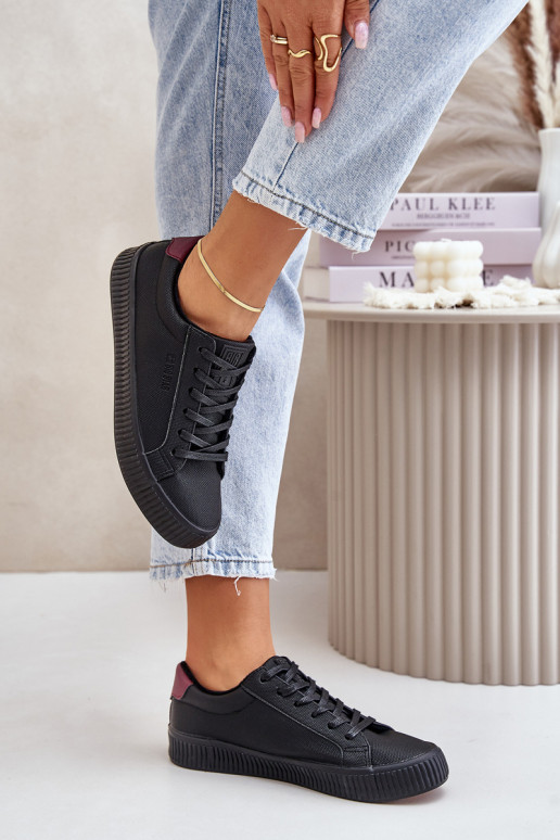 sich Zuarm laufen Freizeitschuhe Big Star OO274A462 schZuarze Farbe