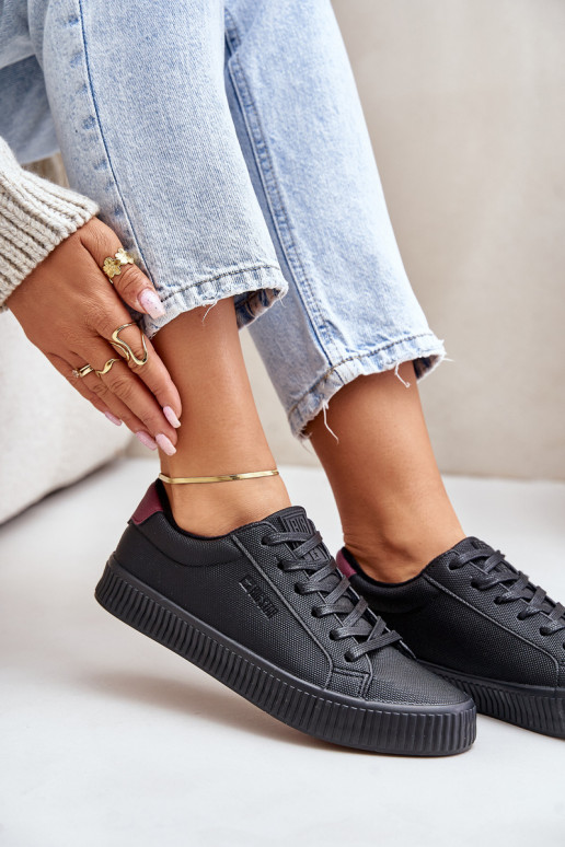 sich Zuarm laufen Freizeitschuhe Big Star OO274A462 schZuarze Farbe