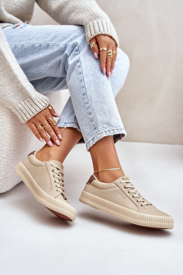 sich Zuarm laufen Freizeitschuhe Big Star OO274A461 Beige