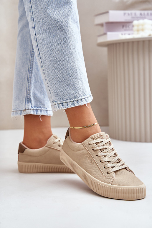 sich Zuarm laufen Freizeitschuhe Big Star OO274A461 Beige