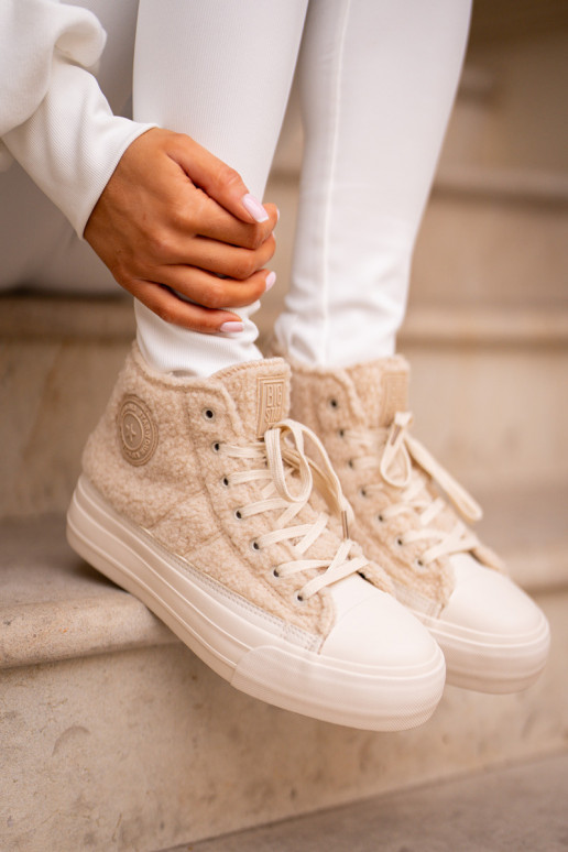 sich Zuarm laufen Freizeitschuhe mit Pelzmantel Typu Baranek Big Star OO274A444 Beige sich Zuarm laufen Freizeitschuhe mit Pelzmantel Typu Baranek Big Star OO274A444 Beige