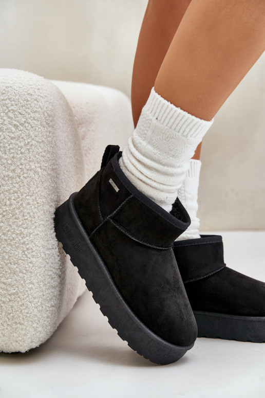 Schneestiefel mit Plateau Big Star OO274A099 schwarze Farbe Schneestiefel mit Plateau Big Star OO274A099 schwarze Farbe