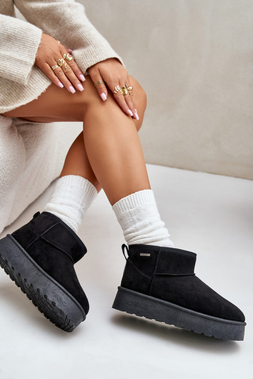 Schneestiefel mit Plateau Big Star OO274A099 schwarze Farbe Schneestiefel mit Plateau Big Star OO274A099 schwarze Farbe