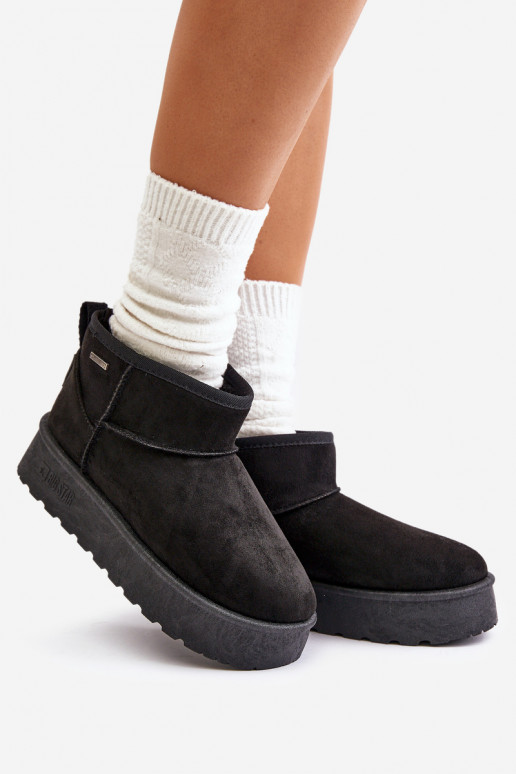 Schneestiefel mit Plateau Big Star OO274A099 schwarze Farbe Schneestiefel mit Plateau Big Star OO274A099 schwarze Farbe