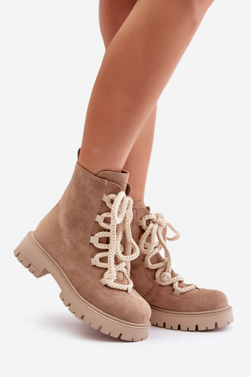 sich Zuarm laufen Stiefel Z aus Öko-INildlederu Zum Schloss Beige Caellita sich Zuarm laufen Stiefel Z aus Öko-INildlederu Zum Schloss Beige Caellita