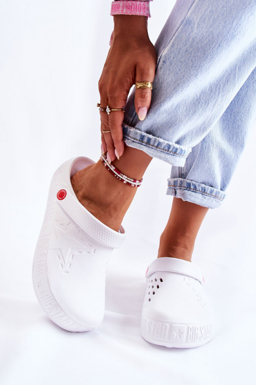 Leichte Hausschuhe Big Star weiß Leichte Hausschuhe Big Star weiß