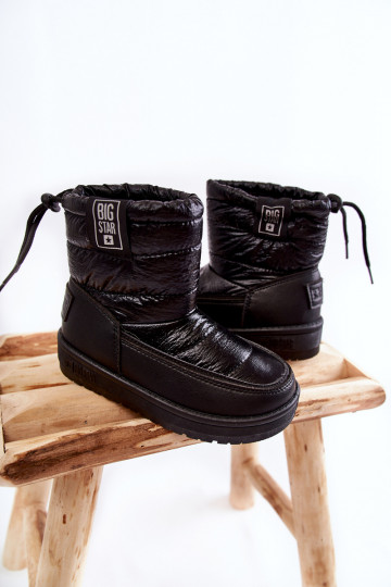 Schneestiefel für Kinder Big Star KK374220 schZuarze Farbe