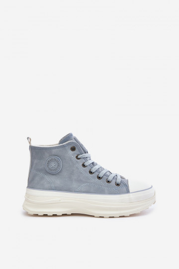 sich Zuarm laufen Freizeitschuhe mit einer Plattform Big Star OO274072 blaue Farbe 2