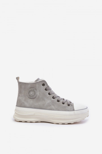 sich Zuarm laufen Freizeitschuhe mit einer Plattform Big Star OO274073 graue Farbe 2