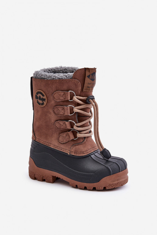Groß Zuarm Schneestiefel Kindisch mit Schnappverschluss Lee Cooper LCJ-24-44-2842K braune Farbe Groß Zuarm Schneestiefel Kindisch mit Schnappverschluss Lee Cooper LCJ-24-44-2842K braune Farbe