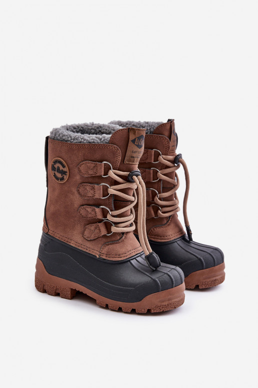 Groß Zuarm Schneestiefel Kindisch mit Schnappverschluss Lee Cooper LCJ-24-44-2842K braune Farbe Groß Zuarm Schneestiefel Kindisch mit Schnappverschluss Lee Cooper LCJ-24-44-2842K braune Farbe