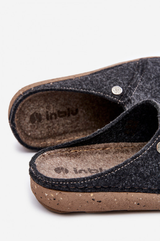 für Männer Schuhe hausgemacht Hausschuhe Hausschuhe Inblu MT000011 graue Farbe