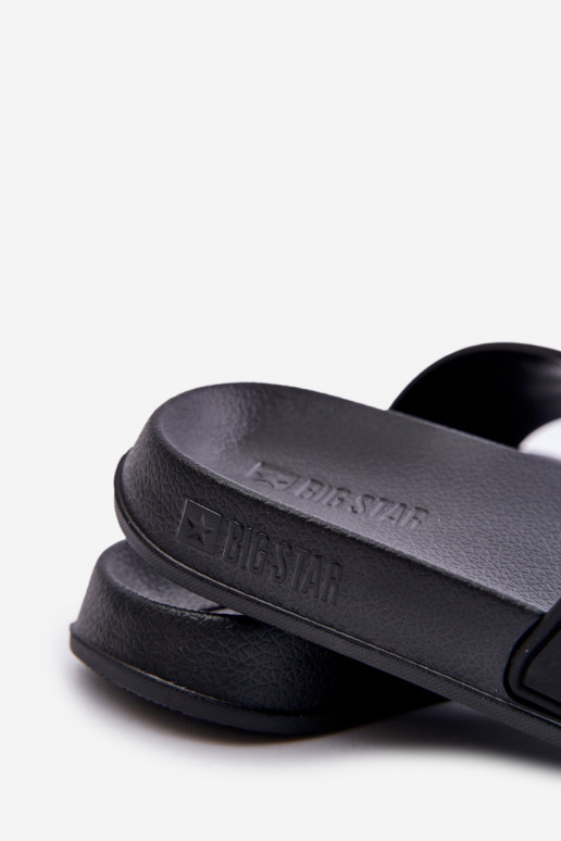 Hausschuhe für Männer Z Logo Big Star OO174028 schZuarze Farbe