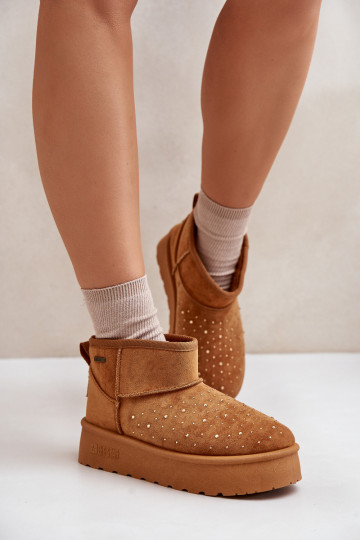 Schneestiefel Mit Dekoration mit einer Plattform Big Star OO274A104 braune Farbe