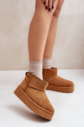 Schneestiefel Mit Dekoration mit einer Plattform Big Star OO274A104 braune Farbe 2