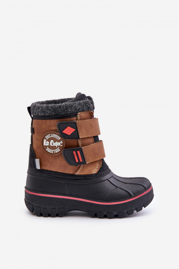 Schneestiefel für Kinder mit Klebeverschlüssen Lee Cooper LCJ-24-44-2864K braun 2
