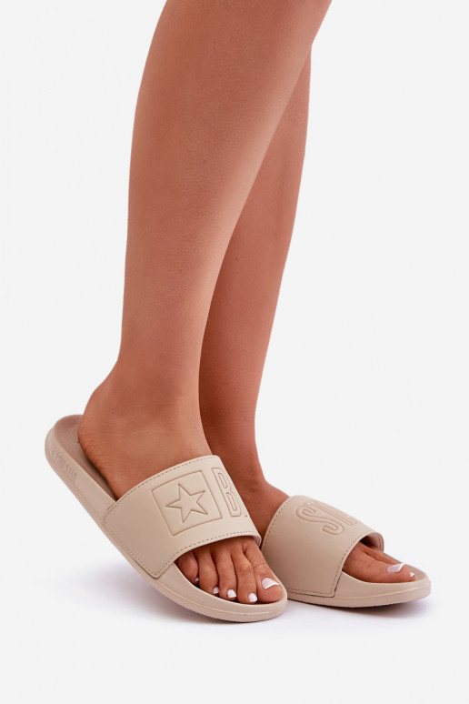 Leichte Hausschuhe Big Star OO274043 beige Leichte Hausschuhe Big Star OO274043 beige