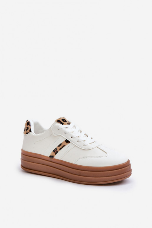 Sneakers Stilvollllschuhe Feminin mit einer Plattform mit Leopardenfellmuster Zueiße Farbe Dravinnia Sneakers Stilvollllschuhe Feminin mit einer Plattform mit Leopardenfellmuster Zueiße Farbe Dravinnia