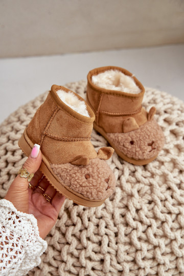 INarme Kinder-Schneestiefel Lamy braune Farbe Esandira