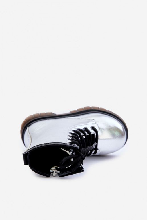 sich Zuarm laufen Stiefel Kindisch mit Lackeffekt Zum Schloss Silberfarbe Novita sich Zuarm laufen Stiefel Kindisch mit Lackeffekt Zum Schloss Silberfarbe Novita